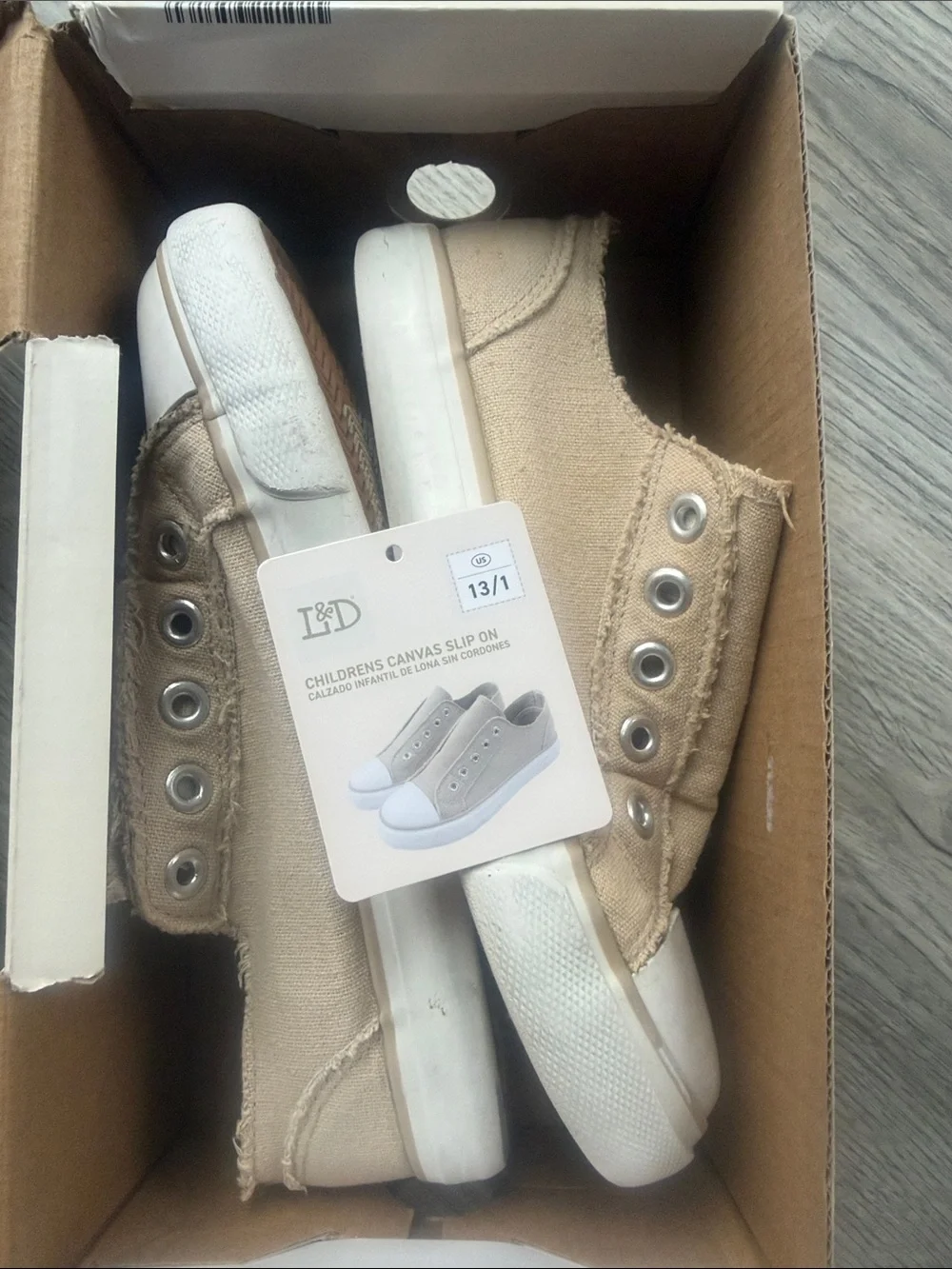 Children’s canvas slip on, shoes
